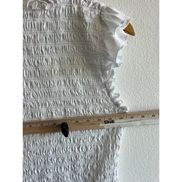 Veronica Beard Wyles Smocked Tank Top size L - Picture 6 of 9